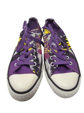 Batman Converse All Star Purple Canvas Shoes Size 7B